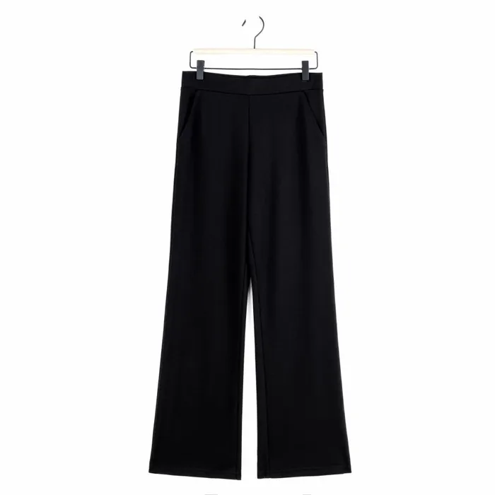 RayonPonte Knit 8211 Loose Leg Pocket Pant 8211 Black Women Clara Sunwoo Pants Skirts