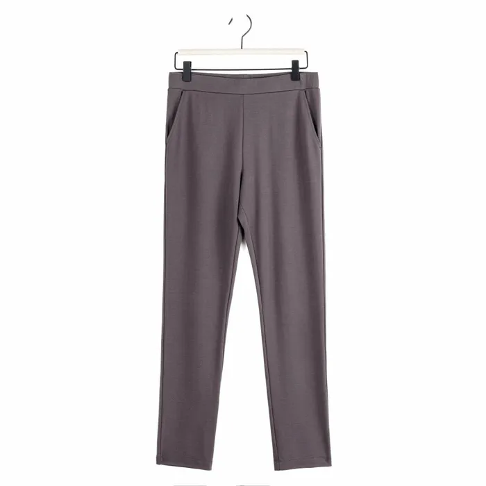 RayonPonte Knit 8211 Straight Leg Pocket Pant 8211 Mocha Women Clara Sunwoo Pants Skirts