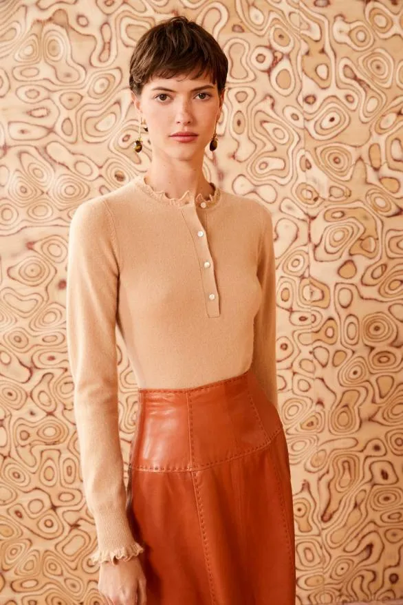 Reese Top Camel Women Ulla Johnson Knits