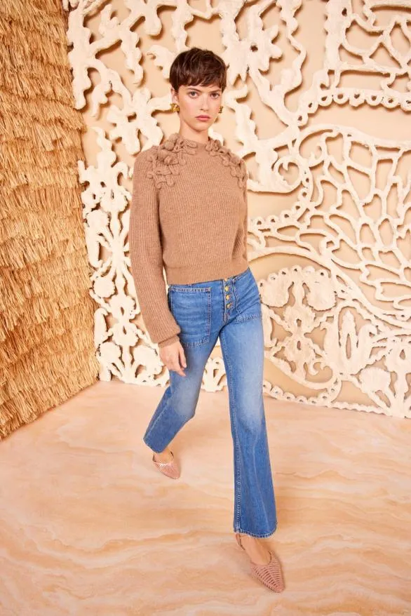 Reina Pullover Camel Women Ulla Johnson Knits