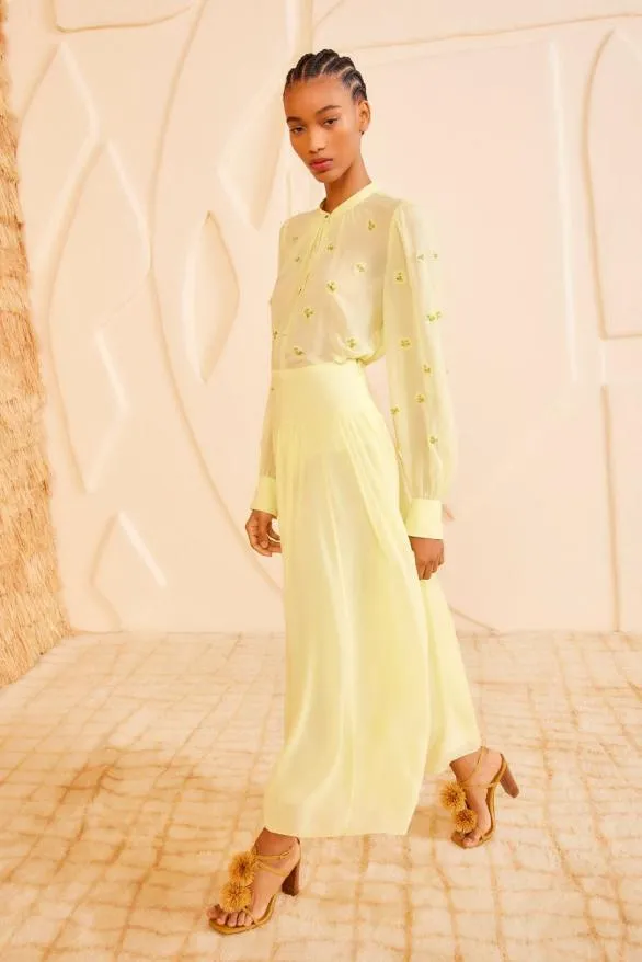 Reina Skirt Citron Women Ulla Johnson Skirts And Shorts Reina Skirt Citron Women Ulla Johnson Skirts And Shorts