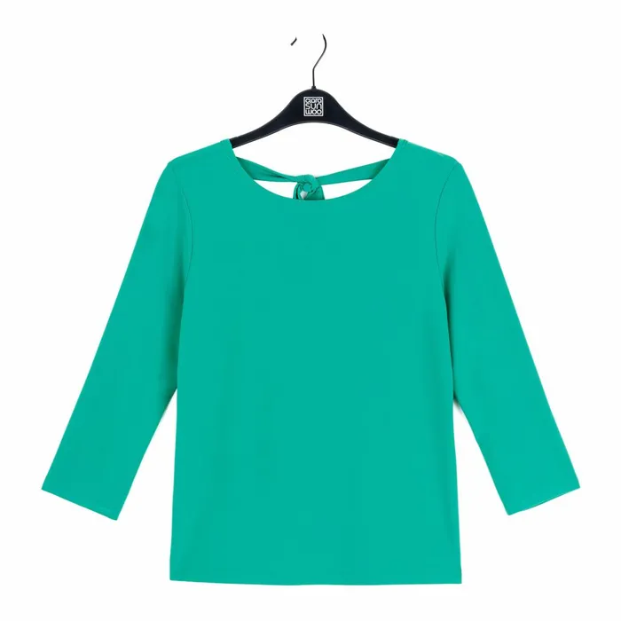Reversible Back Tie Top 8211 Emerald Women Clara Sunwoo Spring Collection