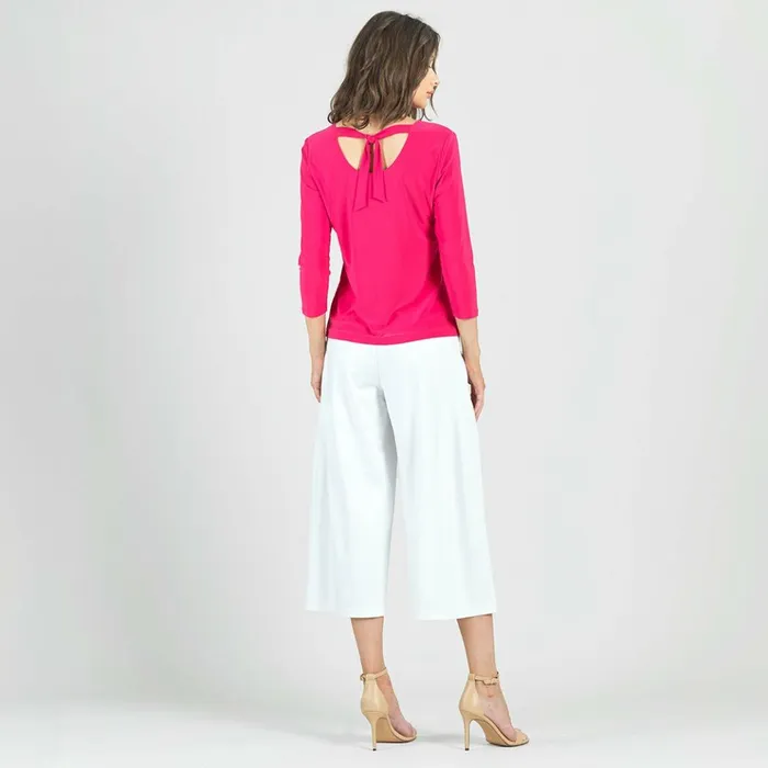 Reversible Back Tie Top 8211 Hot Pink Women Clara Sunwoo Spring Collection