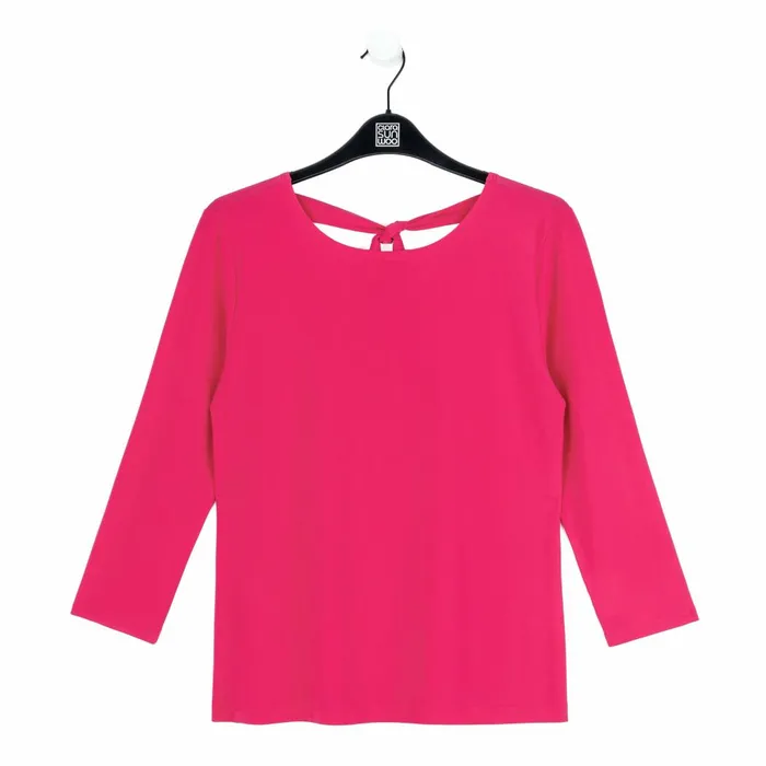 Reversible Back Tie Top 8211 Hot Pink Women Clara Sunwoo Spring Collection
