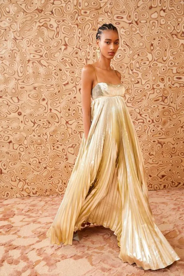 Rhea Gown Platinum Women Ulla Johnson Dresses Rhea Gown Platinum Women Ulla Johnson Dresses
