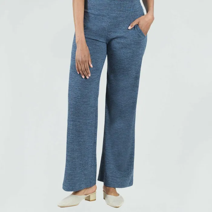 Ribbed Peach Knit 8211 Wide Leg Pocket Pant 8211 Denim 8211 Final Sale Women Clara Sunwoo Pants Skirts Ribbed Peach Knit 8211 Wide Leg Pocket Pant 8211 Denim 8211 Final Sale Women Clara Sunwoo Pants Skirts