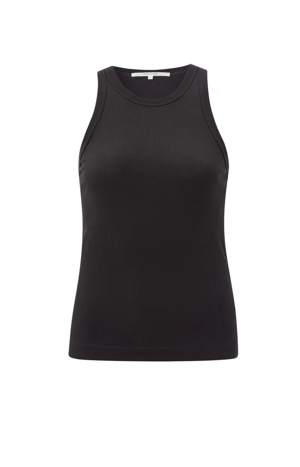 Ribbed Singlet With Fitted Fit Phantom Women YAYA Singlets Ribbed Singlet With Fitted Fit Phantom Women YAYA Singlets