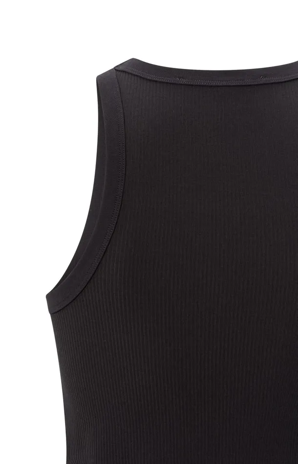 Ribbed Singlet With Fitted Fit Phantom Women YAYA Singlets Ribbed Singlet With Fitted Fit Phantom Women YAYA Singlets