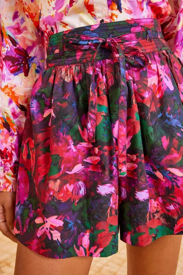 Rowan Short Hibiscus Women Ulla Johnson Skirts And Shorts Rowan Short Hibiscus Women Ulla Johnson Skirts And Shorts