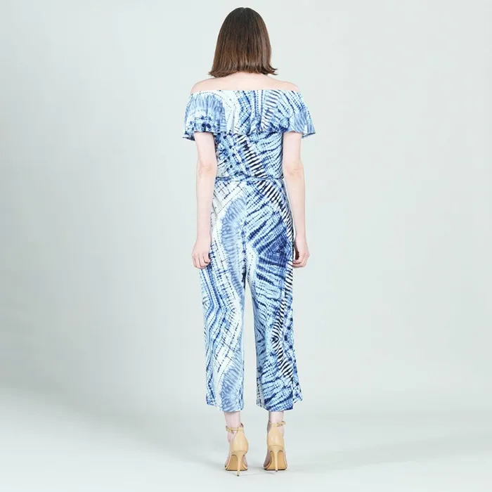 Ruffle Off Shoulder Pocket Jumpsuit 8211 Acid Wash 8211 Final Sale Women Clara Sunwoo Dresses Jumpsuits
