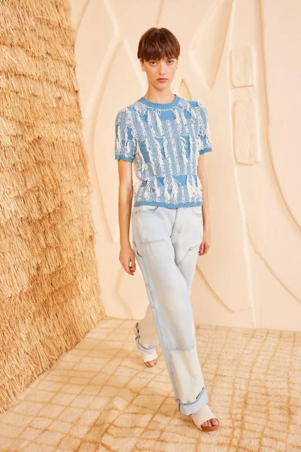 Rumi Top Bluette Women Ulla Johnson Knits