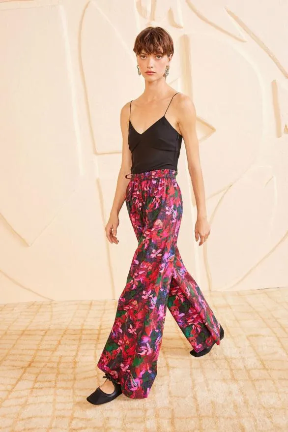 Sawyer Pant Hibiscus Women Ulla Johnson Pants And Jumpsuits