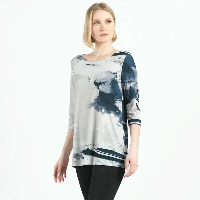 Scoop Neck Tunic 8211 Misty Petals Women Clara Sunwoo Tops Tunics