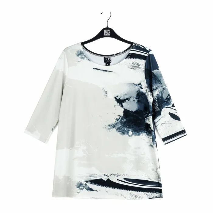 Scoop Neck Tunic 8211 Misty Petals Women Clara Sunwoo Tops Tunics