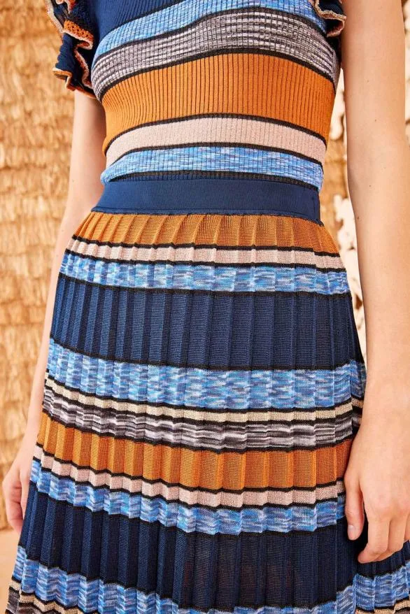 Seraphine Skirt Adriatic Women Ulla Johnson Knits Seraphine Skirt Adriatic Women Ulla Johnson Knits