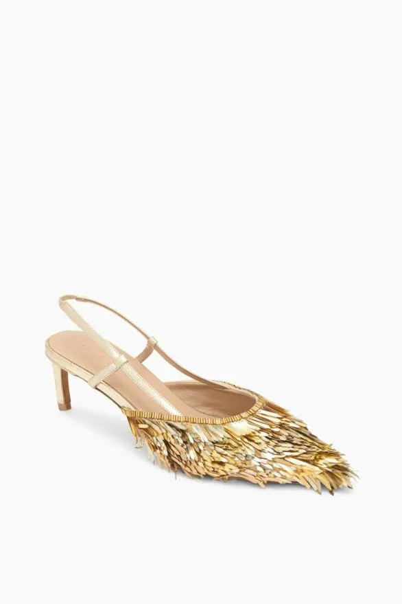 Shira Sequin Kitten Heel Gilt Women Ulla Johnson Shoes Shira Sequin Kitten Heel Gilt Women Ulla Johnson Shoes