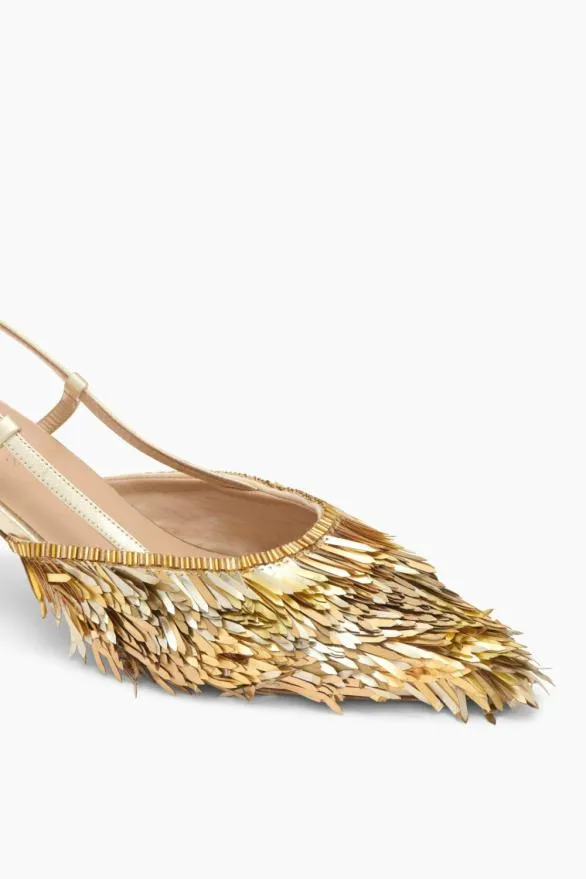 Shira Sequin Kitten Heel Gilt Women Ulla Johnson Shoes Shira Sequin Kitten Heel Gilt Women Ulla Johnson Shoes