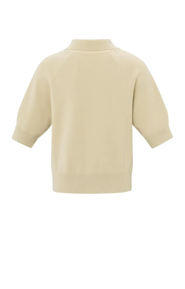 Short Sleeve Cardigan With Zipper Putty Beige Women YAYA Cardigans Short Sleeve Cardigan With Zipper Putty Beige Women YAYA Cardigans