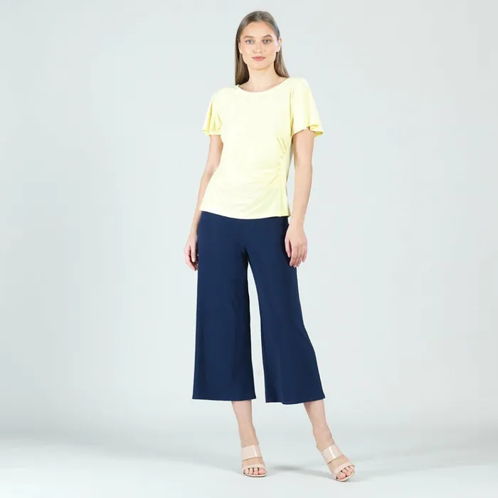 Side Cinched Flounce Sleeve Top 8211 Yellow 8211 Final Sale Women Clara Sunwoo Tops Tunics Side Cinched Flounce Sleeve Top 8211 Yellow 8211 Final Sale Women Clara Sunwoo Tops Tunics