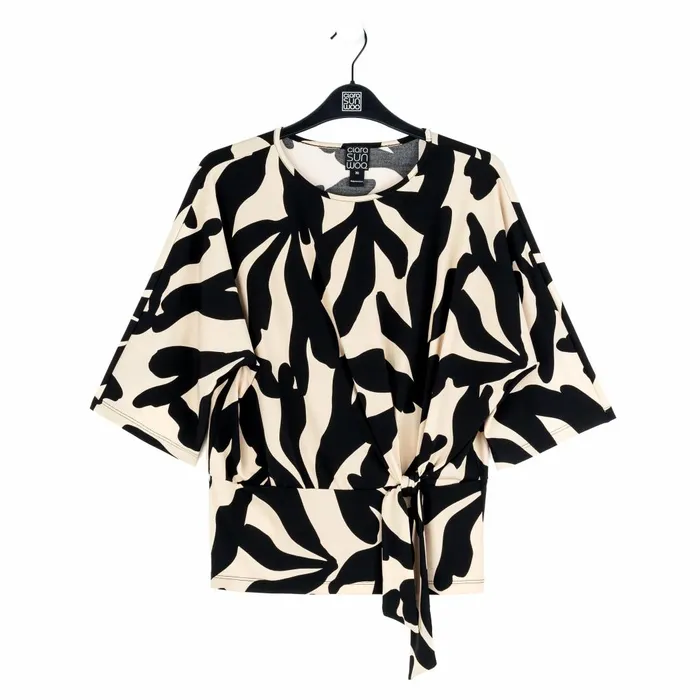 Side Tie Top 8211 Leaf Shadow Women Clara Sunwoo Spring Collection