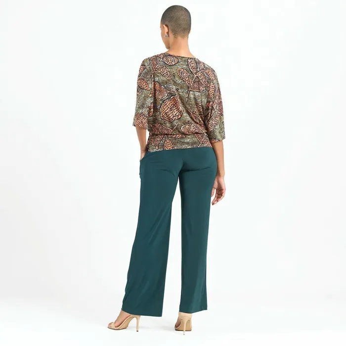 Side Tie Top 8211 Mosaic Leaves 8211 Final Sale Women Clara Sunwoo Tops Tunics