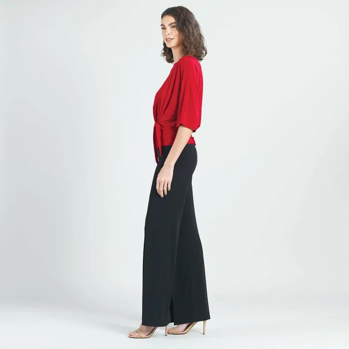 Side Tie Top 8211 Red 8211 Final Sale Women Clara Sunwoo Modern Basics