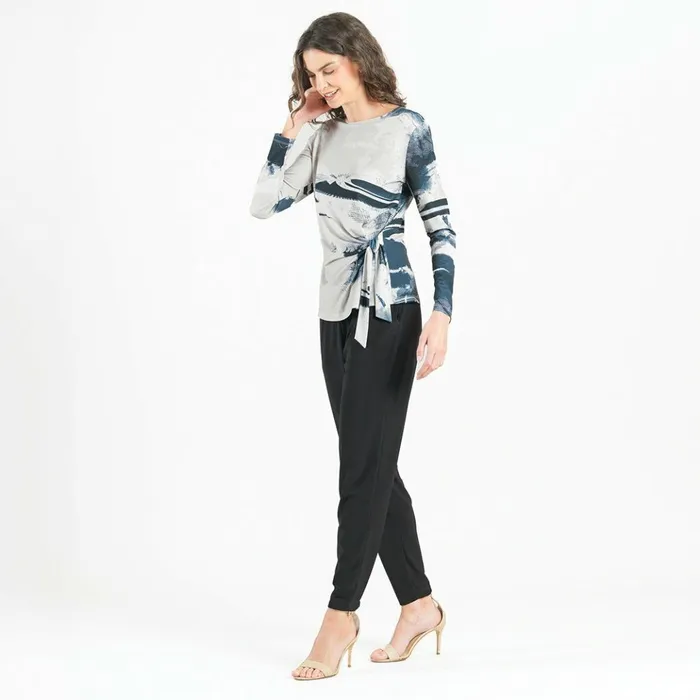 Side Tie Waist Top 8211 Misty Petals 8211 Final Sale Women Clara Sunwoo Tops Tunics Side Tie Waist Top 8211 Misty Petals 8211 Final Sale Women Clara Sunwoo Tops Tunics
