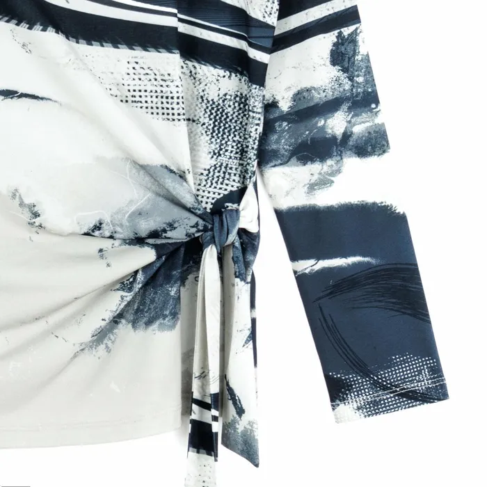 Side Tie Waist Top 8211 Misty Petals 8211 Final Sale Women Clara Sunwoo Tops Tunics