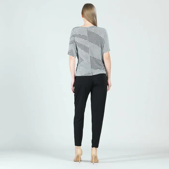 Side Tie Wrap Top 8211 Houndstooth Grid 8211 Final Sale Women Clara Sunwoo Tops Tunics
