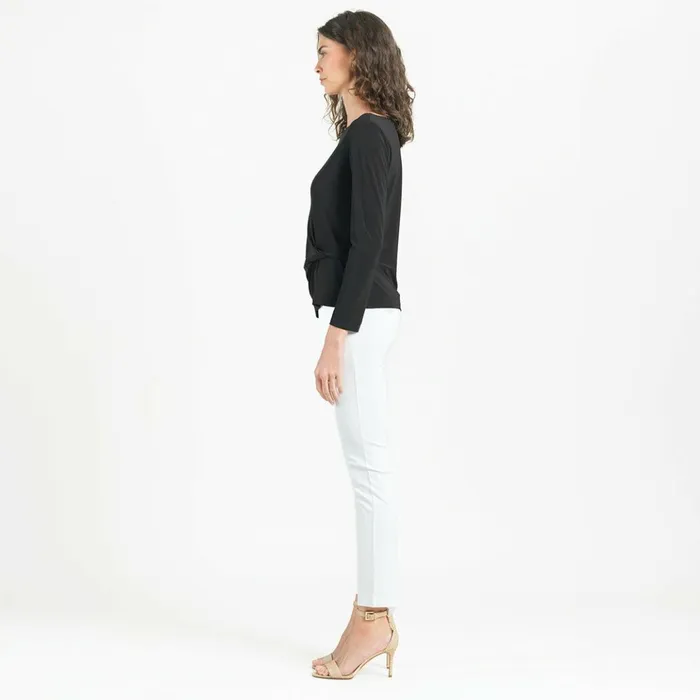 Side Twist Top 8211 Black Women Clara Sunwoo Modern Basics