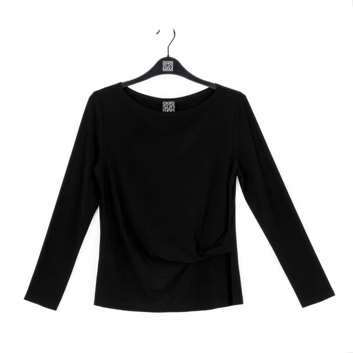Side Twist Top 8211 Black Women Clara Sunwoo Modern Basics