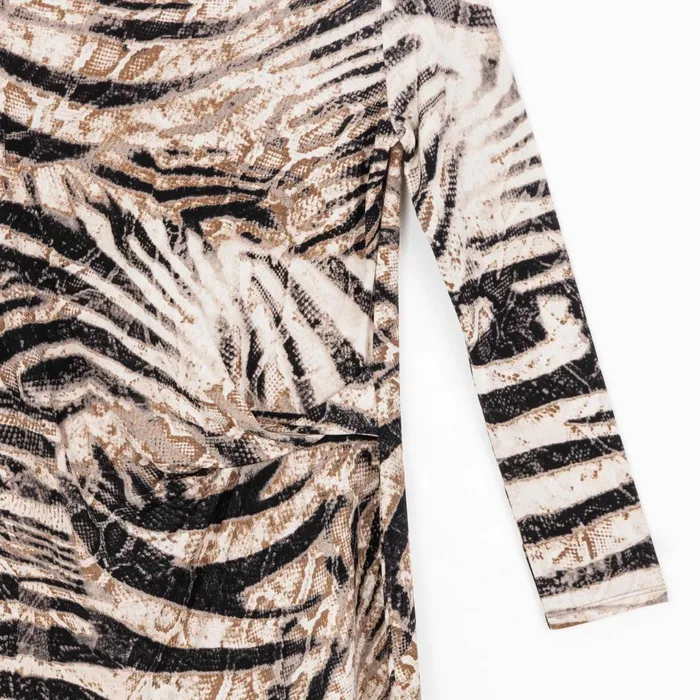 Side Twist Tunic 8211 Striped Zebra 8211 Final Sale Women Clara Sunwoo Tops Tunics