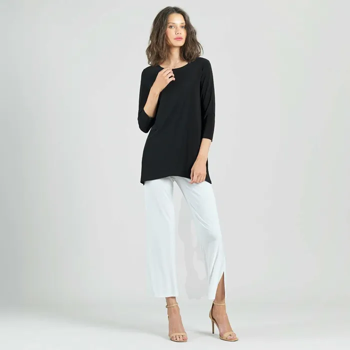 Side Vent Kerchief Hem Tunic 8211 Black Women Clara Sunwoo Spring Collection