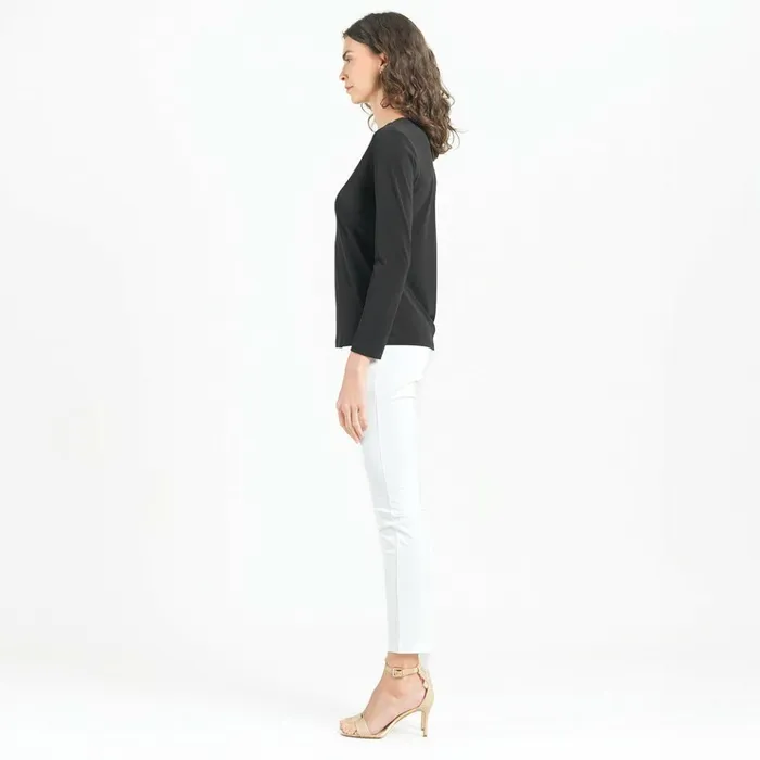 Signature Crew Neck Top 8211 Black Women Clara Sunwoo Modern Basics