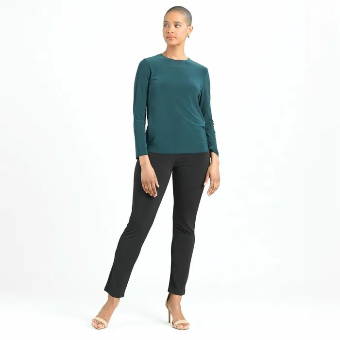 Signature Crew Neck Top 8211 Hunter Green Women Clara Sunwoo Tops Tunics