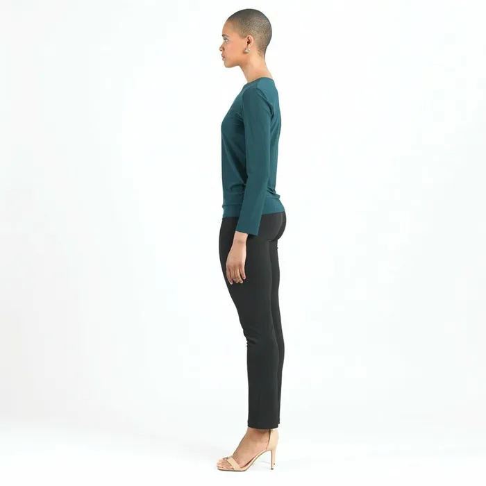 Signature Crew Neck Top 8211 Hunter Green Women Clara Sunwoo Tops Tunics
