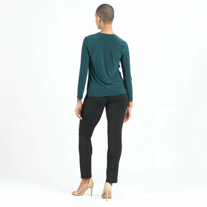 Signature Crew Neck Top 8211 Hunter Green Women Clara Sunwoo Tops Tunics