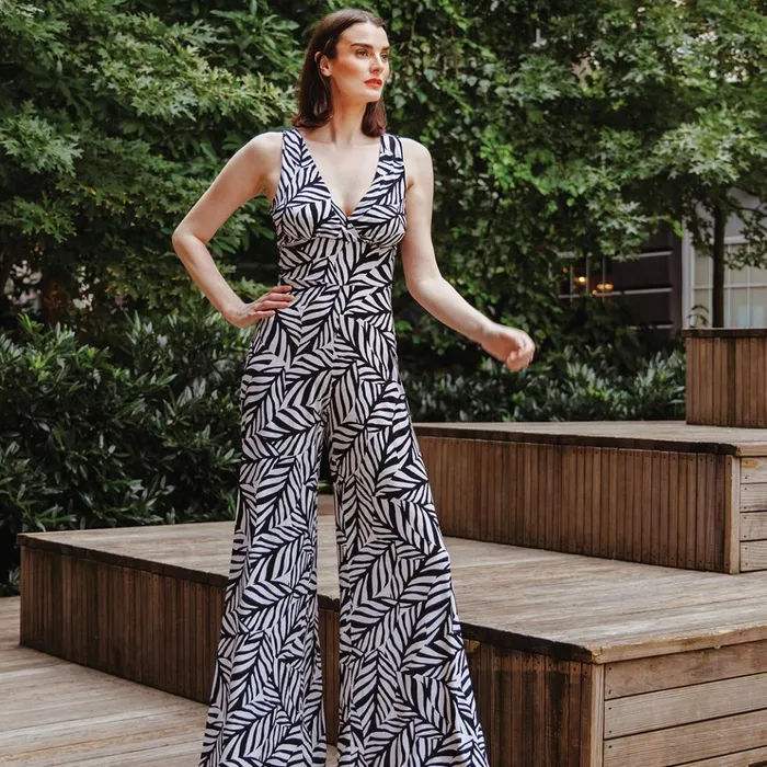 Signature Jumpsuit 8211 Leaf Stripe 8211 Final Sale Women Clara Sunwoo Dresses Jumpsuits Signature Jumpsuit 8211 Leaf Stripe 8211 Final Sale Women Clara Sunwoo Dresses Jumpsuits