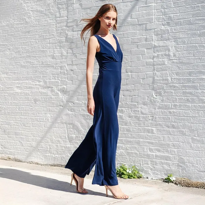 Signature Jumpsuit 8211 Navy Women Clara Sunwoo Spring Collection