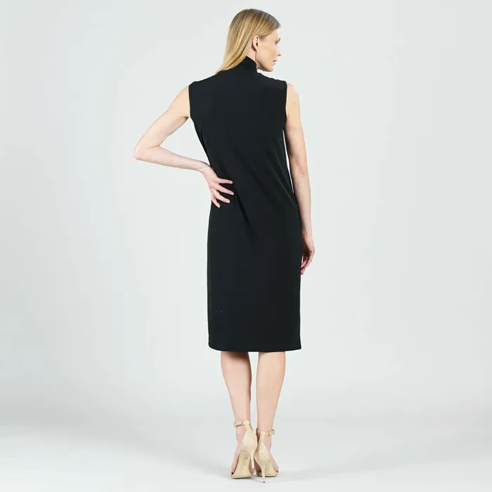Signature Mock Neck Midi Dress 8211 Black 8211 Final Sale Women Clara Sunwoo Dresses Jumpsuits