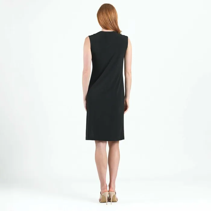 Signature Side Slit Midi Dress 8211 Black Women Clara Sunwoo Dresses Jumpsuits