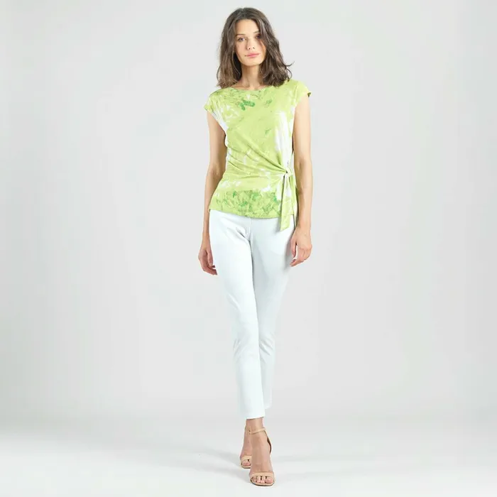 Slant Sleeve Side Tie Top 8211 Floral Citrus Women Clara Sunwoo Spring Collection Slant Sleeve Side Tie Top 8211 Floral Citrus Women Clara Sunwoo Spring Collection