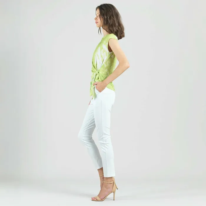 Slant Sleeve Side Tie Top 8211 Floral Citrus Women Clara Sunwoo Spring Collection