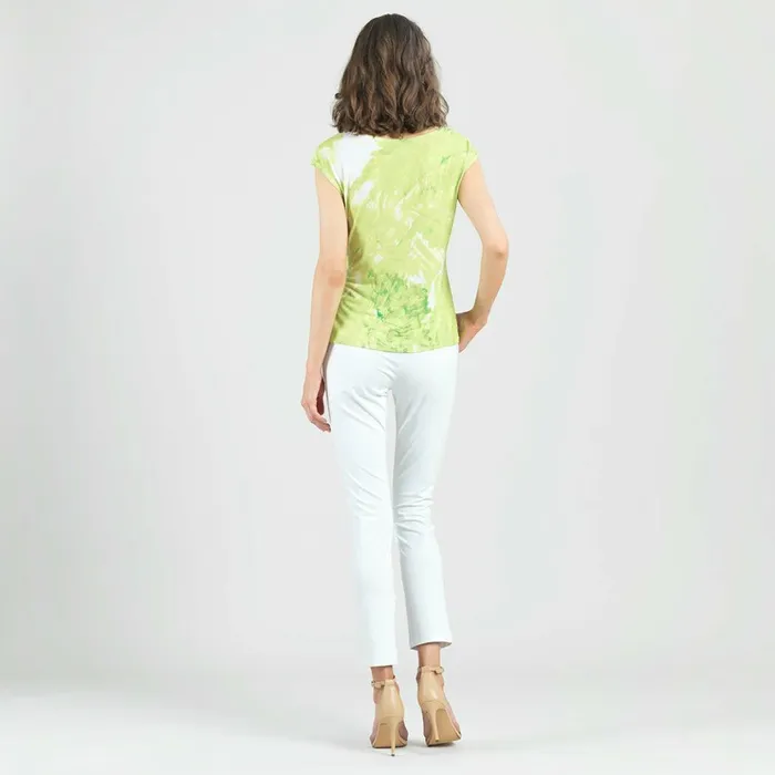 Slant Sleeve Side Tie Top 8211 Floral Citrus Women Clara Sunwoo Spring Collection
