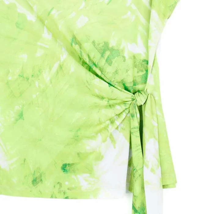 Slant Sleeve Side Tie Top 8211 Floral Citrus Women Clara Sunwoo Spring Collection