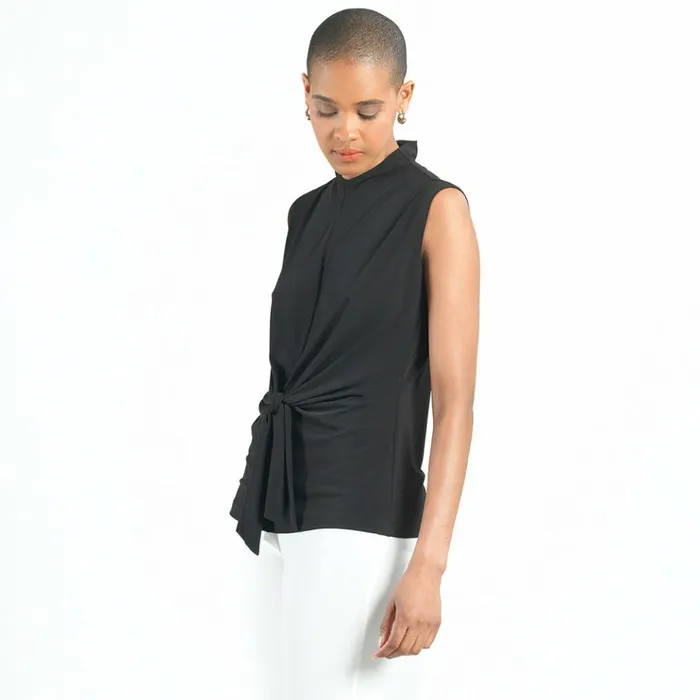 Sleeveless Center Front Tie Top 8211 Black 8211 Final Sale Women Clara Sunwoo Modern Basics