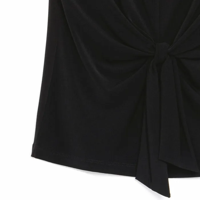 Sleeveless Center Front Tie Top 8211 Black 8211 Final Sale Women Clara Sunwoo Modern Basics