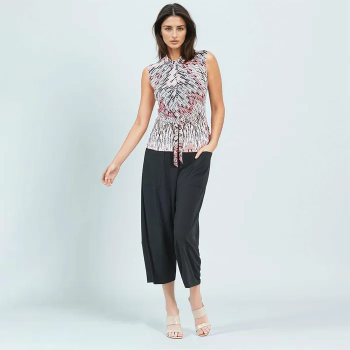 Sleeveless Center Front Tie Top 8211 Boho Weave 8211 Final Sale Women Clara Sunwoo Tops Tunics Sleeveless Center Front Tie Top 8211 Boho Weave 8211 Final Sale Women Clara Sunwoo Tops Tunics