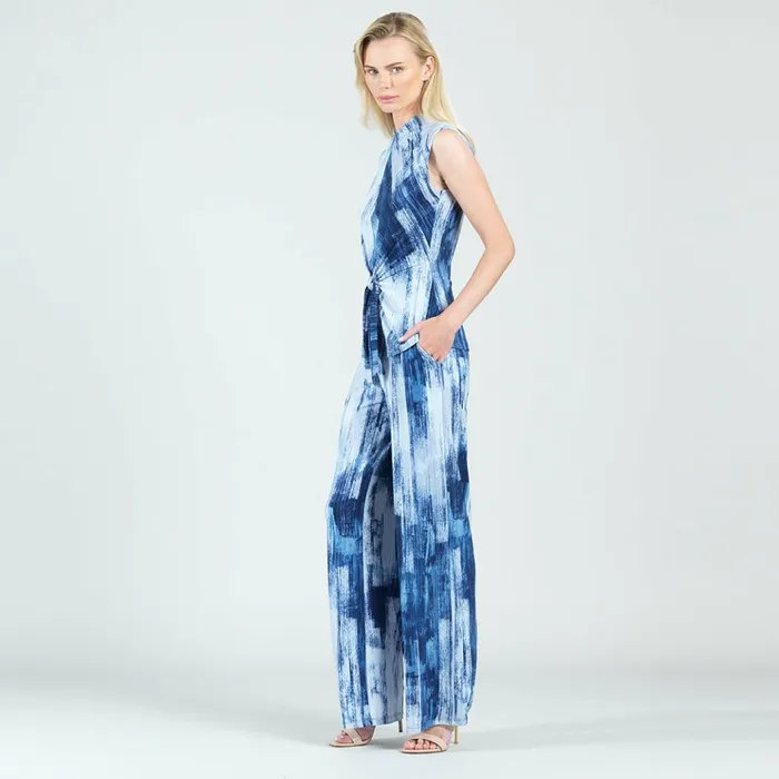Sleeveless Center Front Tie Top 8211 Paint Stroke 8211 Final Sale Women Clara Sunwoo Tops Tunics