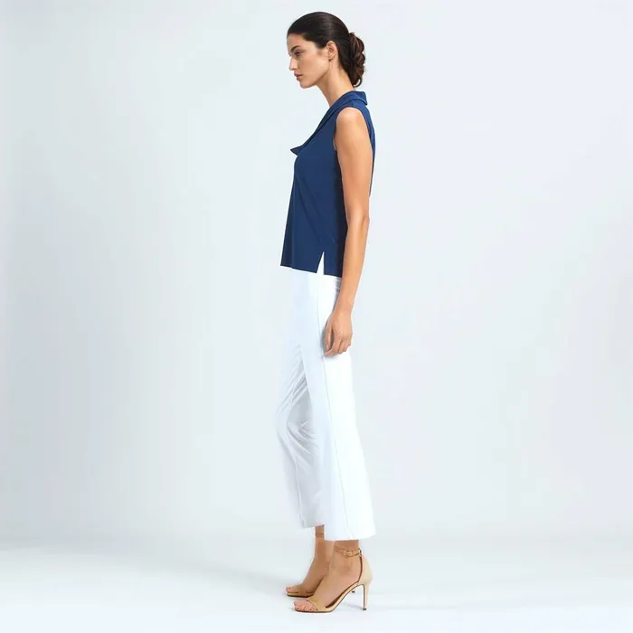 Sleeveless Draped Cowl Neck Top 8211 Navy 8211 Limited Sizes Women Clara Sunwoo Modern Basics